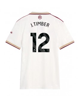 Billige Arsenal Jurrien Timber #12 Tredjedrakt Dame 2025-26 Kortermet